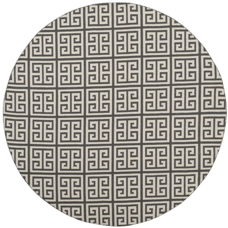 Safavieh Montauk 6'-0" x 6'-0" Rug in Dark Grey / Ivory