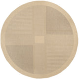 Safavieh Courtyard 6'-7" x 6'-7" Rug in Natural / Brown