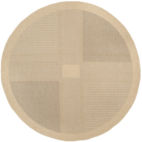 Safavieh Courtyard 6'-7" x 6'-7" Rug in Natural / Brown