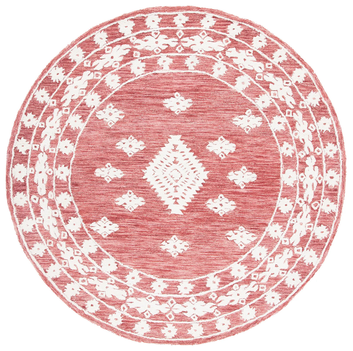 Safavieh Aspen 7'-0" x 7'-0" Rug in Rust / Ivory