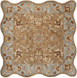 Safavieh Heritage 6'-0" x 6'-0" Rug in Beige / Blue