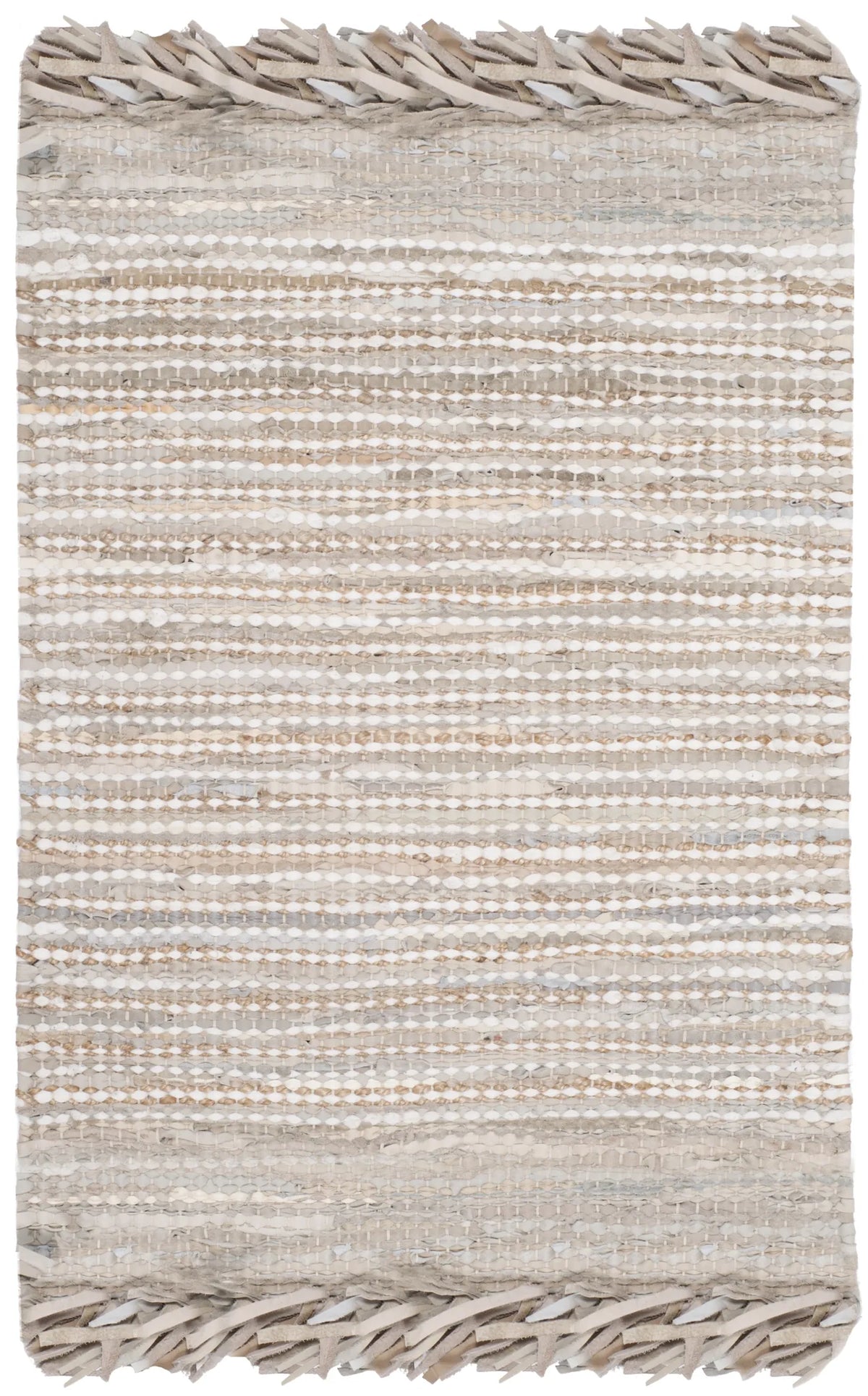 Safavieh Vintage Leather 2'-0" x 3'-0" Rug in Beige / Multi