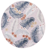 Safavieh Cabana 6'-5" x 6'-5" Rug in Pink / Grey
