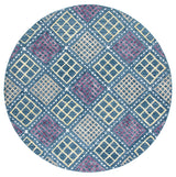 Safavieh Metro 6'-0" x 6'-0" Rug in Blue / Yellow