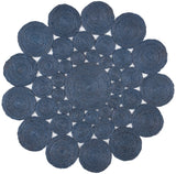 Safavieh Natural Fiber 5'-0" x 5'-0" Rug in Navy
