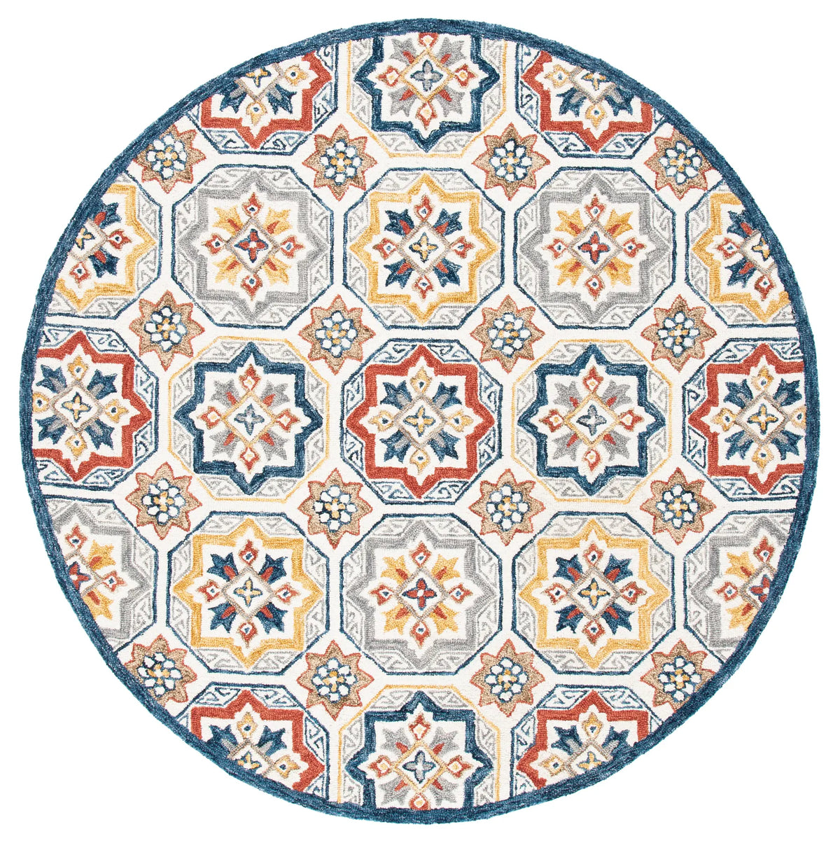 Safavieh Metro 6'-0" x 6'-0" Rug in Beige / Ivory