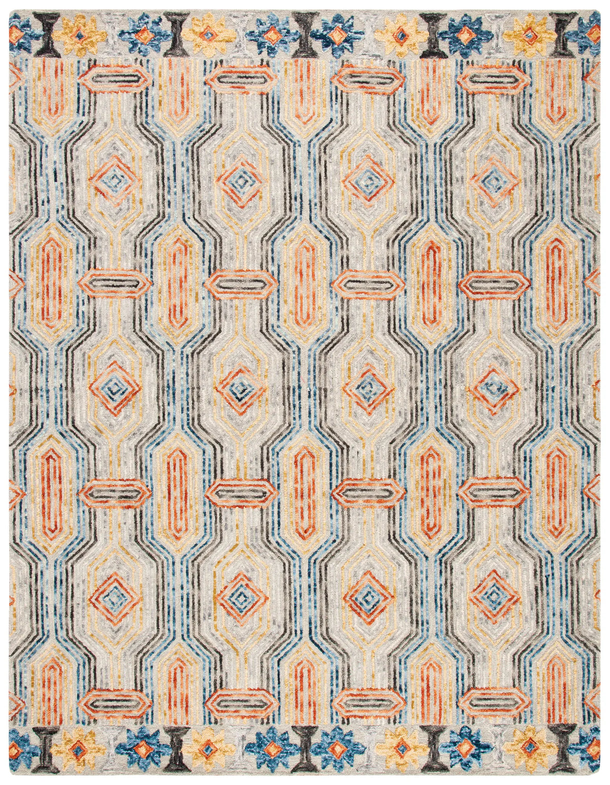 Safavieh Trace 10'-0" x 14'-0" Rug in Grey / Blue
