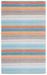 Safavieh Montauk 4'-0" x 6'-0" Rug in Grey / Orange