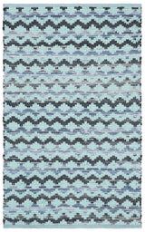 Safavieh Montauk 2'-6" x 4'-0" Rug in Turquoise / Blue/Black