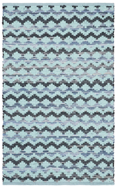Safavieh Montauk 2'-6" x 4'-0" Rug in Turquoise / Blue/Black