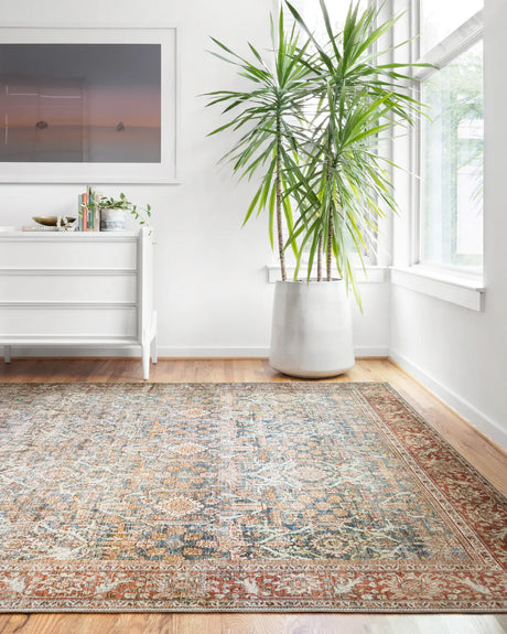 Loloi Layla Lay-04 Ocean / Rust Rugs - room scene 1