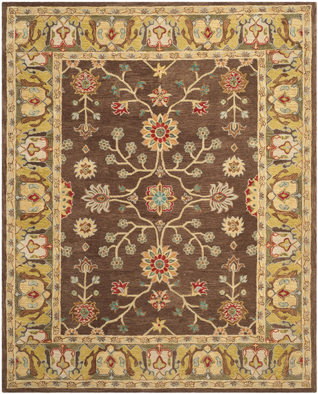 Safavieh Anatolia 9'-6" x 13'-6" Rug in Brown / Gold