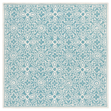 Safavieh Metro 6'-0" x 6'-0" Rug in Teal / Ivory