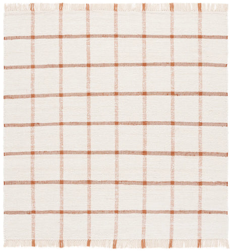Safavieh Montauk 6'-0" x 6'-0" Rug in Ivory / Rust
