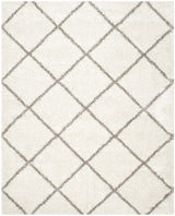 Safavieh Hudson Shag 10'-0" x 14'-0" Rug in Ivory / Grey