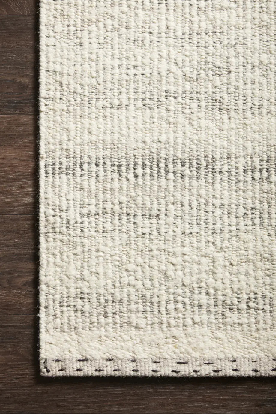 Loloi Sloane Sln-01 Mist Rugs - corner on wood