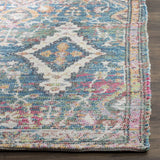 Safavieh Saffron 4'-0" x 6'-0" Rug in Turquoise / Peach