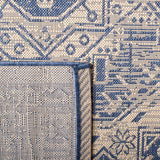 Safavieh Courtyard 5'-3" x 7'-7" Rug in Beige / Blue