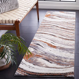 Safavieh Cyrus Shag 2'-2" x 7'-0" Rug in Grey / Rust