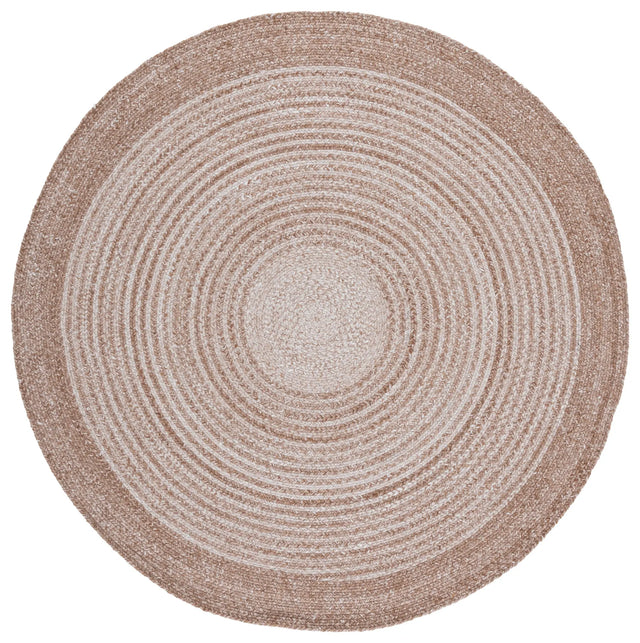 Safavieh Braided 5'-0" x 5'-0" Rug in Tan