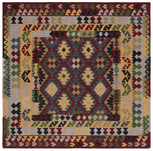Safavieh Aspen 7'-0" x 7'-0" Rug in Red / Yellow