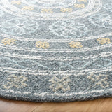 Safavieh Blossom 6'-0" x 6'-0" Rug in Charcoal / Yellow