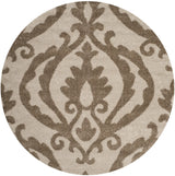 Safavieh Florida Shag 6'-7" x 6'-7" Rug in Cream / Beige