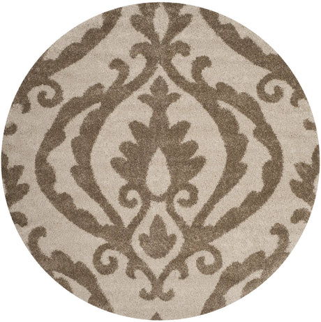 Safavieh Florida Shag 6'-7" x 6'-7" Rug in Cream / Beige