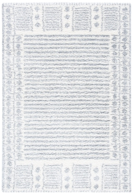 Safavieh Parma Shag 4'-0" x 6'-0" Rug in Grey / Ivory