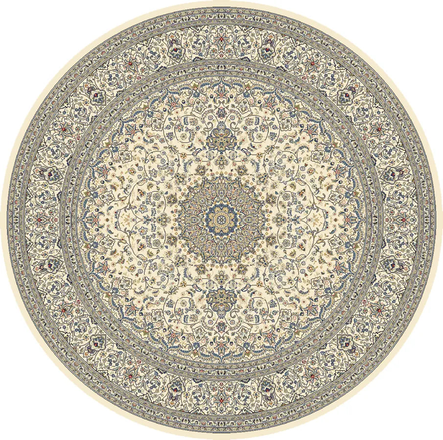 Dynamic Rugs Ancient Garden 57119 Ivory Rugs - Round