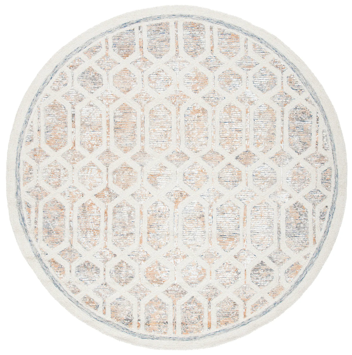 Safavieh Artistry 600 7'-0" x 7'-0" Rug in Ivory / Gold