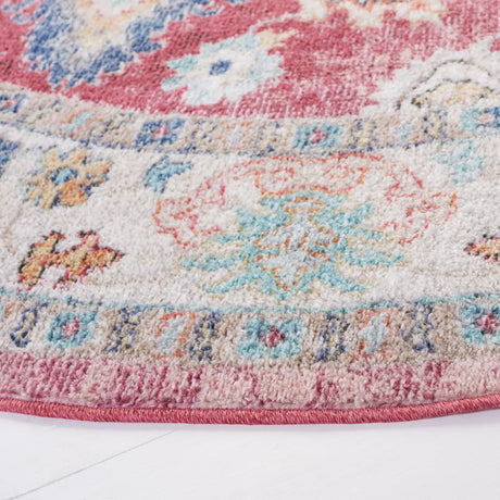 Safavieh Phoenix 500 6'-7" x 6'-7" Rug in Red