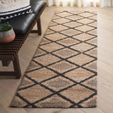 Safavieh Natural Fiber 2'-3" x 8'-0" Rug in Natural / Black