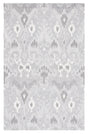 Safavieh Ikat 4'-0" x 6'-0" Rug in Grey / Ivory