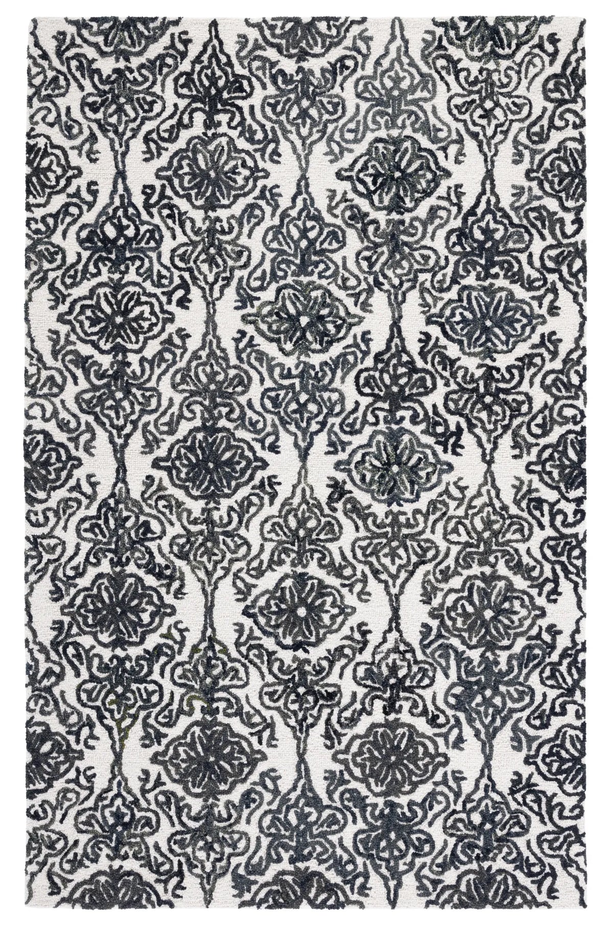 Safavieh Blossom 4'-0" x 6'-0" Rug in Ivory / Black