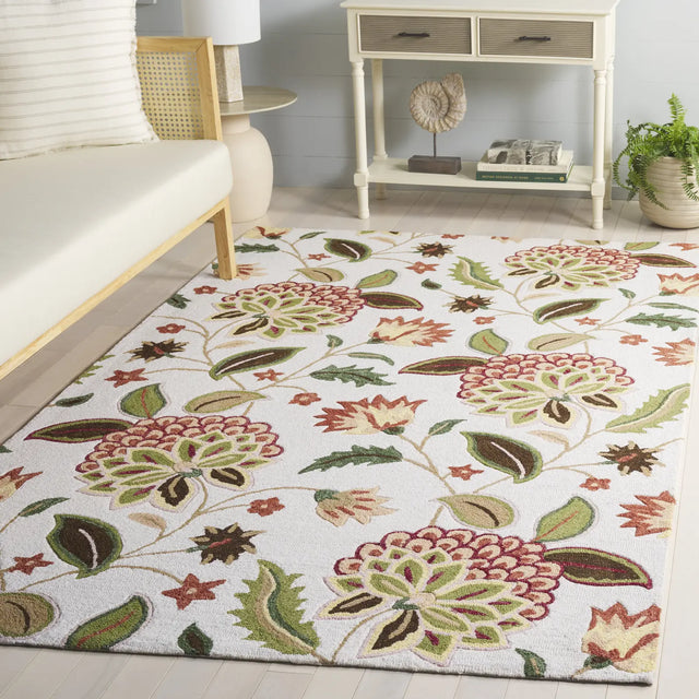 Safavieh Jardin 4'-0" x 6'-0" Rug in Ivory / Green