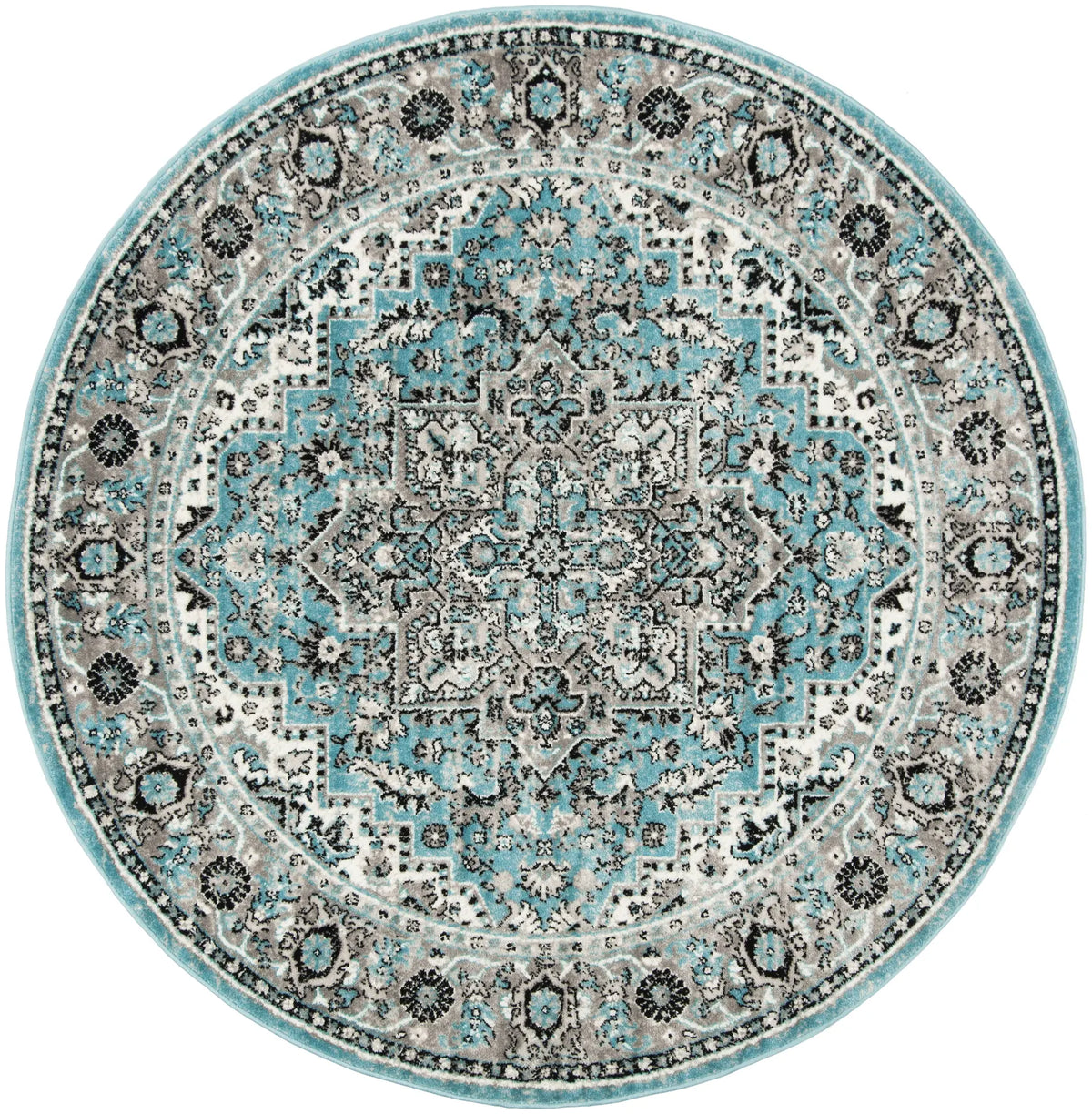 Safavieh Skyler 6'-7" x 6'-7" Rug in Blue / Ivory