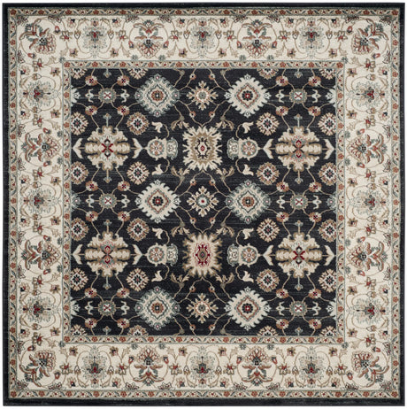 Safavieh Lyndhurst 7'-0" x 7'-0" Rug in Navy / Creme