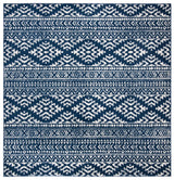 Safavieh Tulum 6'-7" x 6'-7" Rug in Navy / Ivory