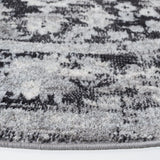 Safavieh Madison 6'-7" x 6'-7" Rug in Black / Grey