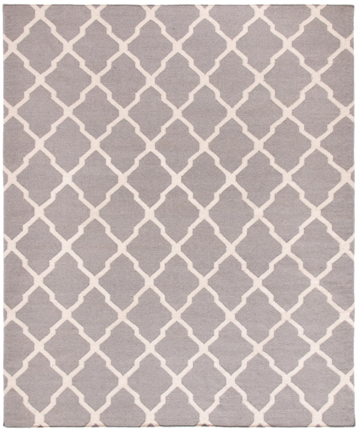 Safavieh Dhurries 10'-0" x 14'-0" Rug in Dark Grey / Ivory