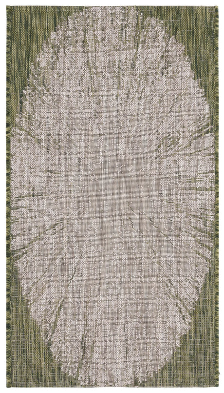 Safavieh Courtyard 2'-0" x 3'-7" Rug in Beige / Dark Green