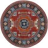 Safavieh Heritage 6'-0" x 6'-0" Rug in Red / Black