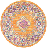 Safavieh Madison 5'-1" x 5'-1" Rug in Orange / Fuchsia