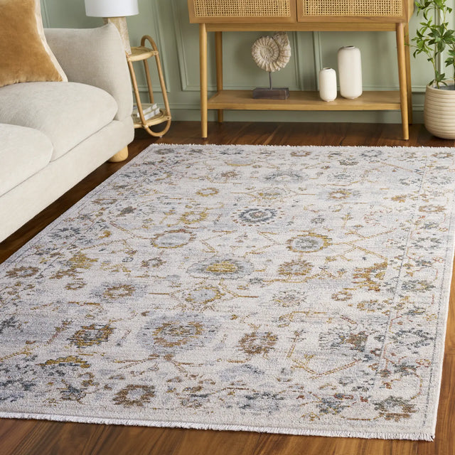 Safavieh Vintage Rosewood 4'-0" x 6'-0" Rug in Ivory / Grey Rust