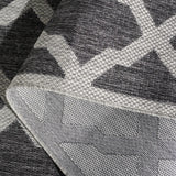 Safavieh Beach House 4'-0" x 6'-0" Rug in Charcoal / Grey