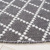 Safavieh Montauk 6'-0" x 6'-0" Rug in Dark Grey / Ivory