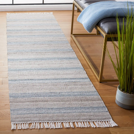 Safavieh Striped Kilim 2'-3" x 9'-0" Rug in Grey / Beige