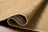 Loloi Elma ELM-01 Contemporary Hand Woven Wheat Rug - pile height
