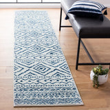 Safavieh Tulum 2'-0" x 11'-0" Rug in Ivory / Navy